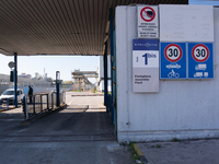 Trasnova workers protest on Monday in front of the gates of the Stellantis plant in Pomigliano D'Arco, Italy, on december 02, 2024. Workers...