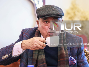 Mushtaq Ahmed Chaya is pictured during a hotel inauguration in Srinagar, Jammu and Kashmir, India, on December 2, 2024. Mushtaq Ahmed Chaya,...