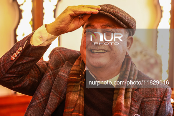 Mushtaq Ahmed Chaya is pictured during a hotel inauguration in Srinagar, Jammu and Kashmir, India, on December 2, 2024. Mushtaq Ahmed Chaya,...