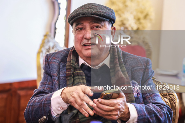 Mushtaq Ahmed Chaya is pictured during a hotel inauguration in Srinagar, Jammu and Kashmir, India, on December 2, 2024. Mushtaq Ahmed Chaya,...