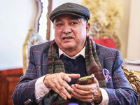 Mushtaq Ahmed Chaya is pictured during a hotel inauguration in Srinagar, Jammu and Kashmir, India, on December 2, 2024. Mushtaq Ahmed Chaya,...