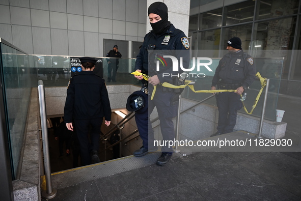  	Shots Fired Inside Of The Jay Street-MetroTech Station In Brooklyn, New York, United States On December 2, 2024. Monday Afternoon At Appro...