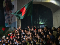 Leaders and activists from various student organizations stage a demonstration in the Dhaka University area in Dhaka, Bangladesh, on Decembe...