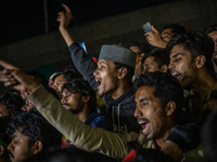 Leaders and activists from various student organizations stage a demonstration in the Dhaka University area in Dhaka, Bangladesh, on Decembe...