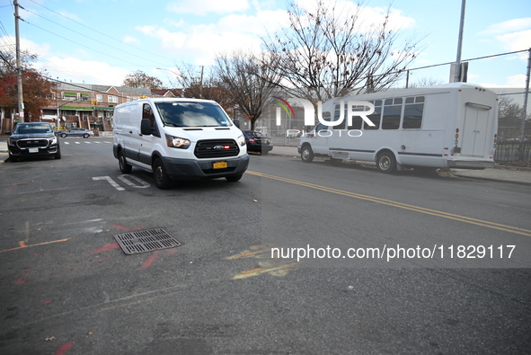 A retired police officer is stabbed in the East Flatbush section of Brooklyn, New York, United States, on December 2, 2024. At approximately...