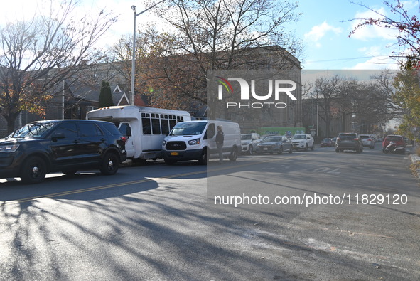 A retired police officer is stabbed in the East Flatbush section of Brooklyn, New York, United States, on December 2, 2024. At approximately...