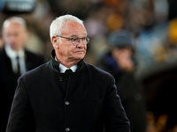 Claudio Ranieri head coach of AS Roma looks on during the Serie A Enilive match between AS Roma and Atalanta BC at Stadio Olimpico on Decemb...