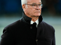 Claudio Ranieri head coach of AS Roma looks on during the Serie A Enilive match between AS Roma and Atalanta BC at Stadio Olimpico on Decemb...