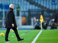 Claudio Ranieri head coach of AS Roma looks on during the Serie A Enilive match between AS Roma and Atalanta BC at Stadio Olimpico on Decemb...