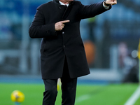 Claudio Ranieri head coach of AS Roma gestures during the Serie A Enilive match between AS Roma and Atalanta BC at Stadio Olimpico on Decemb...