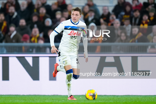 Mateo Retegui of Atalanta BC during the Serie A Enilive match between AS Roma and Atalanta BC at Stadio Olimpico on December 02, 2024 in Rom...