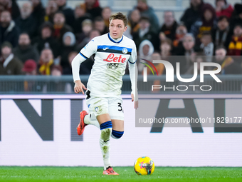 Mateo Retegui of Atalanta BC during the Serie A Enilive match between AS Roma and Atalanta BC at Stadio Olimpico on December 02, 2024 in Rom...