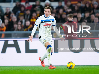 Mateo Retegui of Atalanta BC during the Serie A Enilive match between AS Roma and Atalanta BC at Stadio Olimpico on December 02, 2024 in Rom...