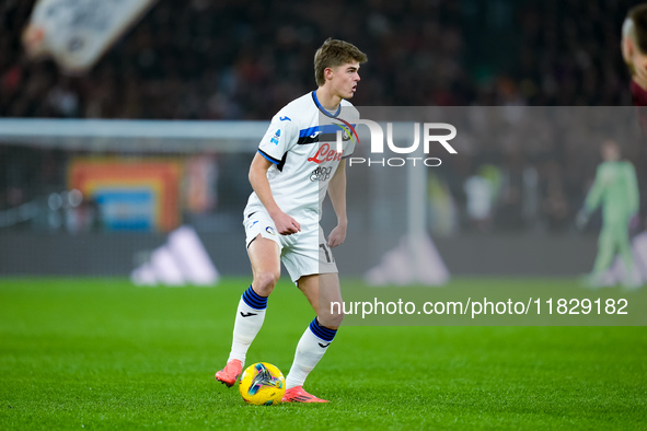 Charles De Ketelaere of Atalanta BC during the Serie A Enilive match between AS Roma and Atalanta BC at Stadio Olimpico on December 02, 2024...