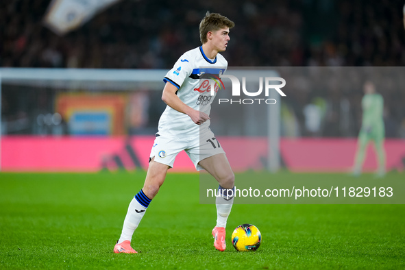 Charles De Ketelaere of Atalanta BC during the Serie A Enilive match between AS Roma and Atalanta BC at Stadio Olimpico on December 02, 2024...