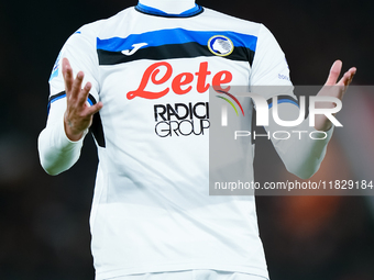 Raoul Bellanova of Atalanta BC looks dejected during the Serie A Enilive match between AS Roma and Atalanta BC at Stadio Olimpico on Decembe...