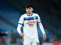 Raoul Bellanova of Atalanta BC looks on during the Serie A Enilive match between AS Roma and Atalanta BC at Stadio Olimpico on December 02,...