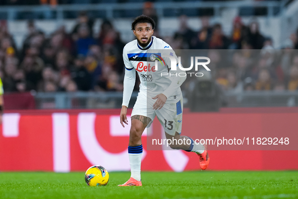 Ederson of Atalanta BC during the Serie A Enilive match between AS Roma and Atalanta BC at Stadio Olimpico on December 02, 2024 in Rome, Ita...