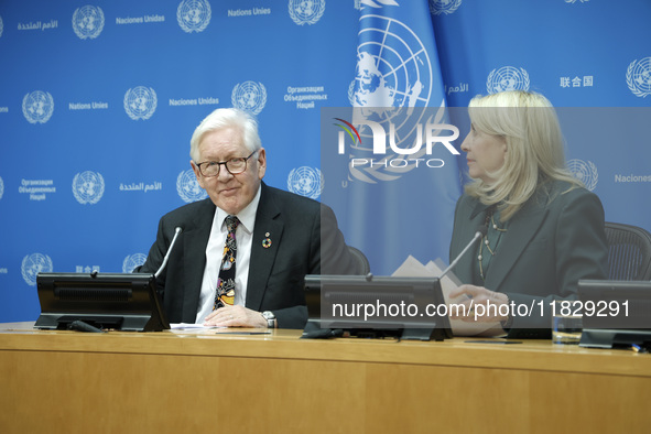 Ambassador Bob Rae, President of the Economic and Social Council (ECOSOC) and Catherine Russell, Executive Director of UN Children's Fund (U...