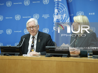 Ambassador Bob Rae, President of the Economic and Social Council (ECOSOC) and Catherine Russell, Executive Director of UN Children's Fund (U...