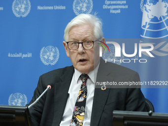 Ambassador Bob Rae, President of the Economic and Social Council (ECOSOC) and Catherine Russell, Executive Director of UN Children's Fund (U...