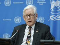 Ambassador Bob Rae, President of the Economic and Social Council (ECOSOC) and Catherine Russell, Executive Director of UN Children's Fund (U...