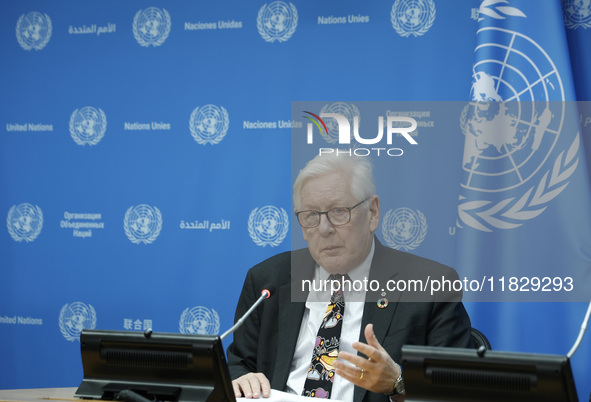 Ambassador Bob Rae, President of the Economic and Social Council (ECOSOC) and Catherine Russell, Executive Director of UN Children's Fund (U...