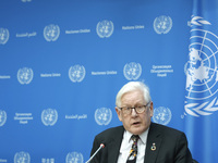 Ambassador Bob Rae, President of the Economic and Social Council (ECOSOC) and Catherine Russell, Executive Director of UN Children's Fund (U...