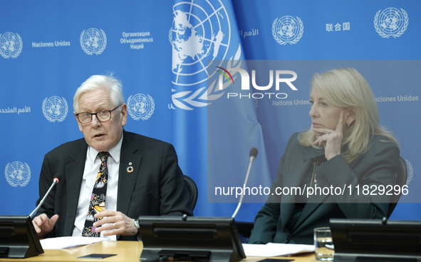 Ambassador Bob Rae, President of the Economic and Social Council (ECOSOC) and Catherine Russell, Executive Director of UN Children's Fund (U...