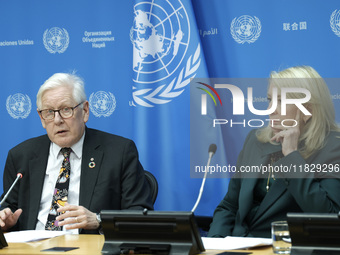 Ambassador Bob Rae, President of the Economic and Social Council (ECOSOC) and Catherine Russell, Executive Director of UN Children's Fund (U...