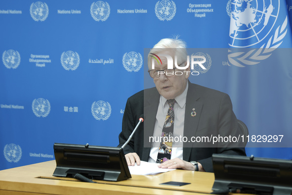 Ambassador Bob Rae, President of the Economic and Social Council (ECOSOC) and Catherine Russell, Executive Director of UN Children's Fund (U...