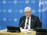 Ambassador Bob Rae, President of the Economic and Social Council (ECOSOC) and Catherine Russell, Executive Director of UN Children's Fund (U...