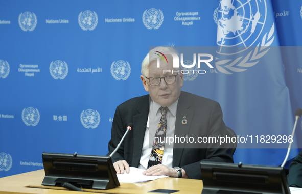 Ambassador Bob Rae, President of the Economic and Social Council (ECOSOC) and Catherine Russell, Executive Director of UN Children's Fund (U...