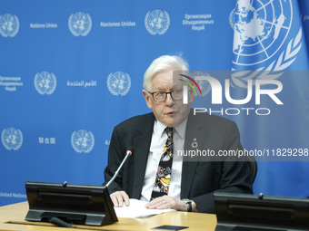 Ambassador Bob Rae, President of the Economic and Social Council (ECOSOC) and Catherine Russell, Executive Director of UN Children's Fund (U...