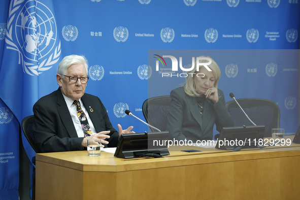 Ambassador Bob Rae, President of the Economic and Social Council (ECOSOC) and Catherine Russell, Executive Director of UN Children's Fund (U...