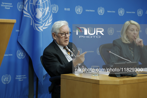 Ambassador Bob Rae, President of the Economic and Social Council (ECOSOC) and Catherine Russell, Executive Director of UN Children's Fund (U...