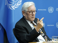 Ambassador Bob Rae, President of the Economic and Social Council (ECOSOC) and Catherine Russell, Executive Director of UN Children's Fund (U...