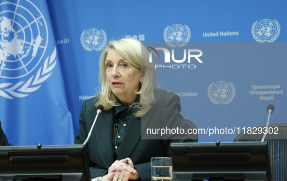 Ambassador Bob Rae, President of the Economic and Social Council (ECOSOC) and Catherine Russell, Executive Director of UN Children's Fund (U...