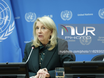 Ambassador Bob Rae, President of the Economic and Social Council (ECOSOC) and Catherine Russell, Executive Director of UN Children's Fund (U...