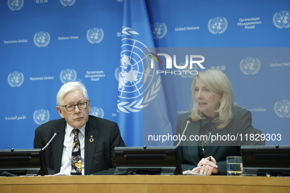 Ambassador Bob Rae, President of the Economic and Social Council (ECOSOC) and Catherine Russell, Executive Director of UN Children's Fund (U...