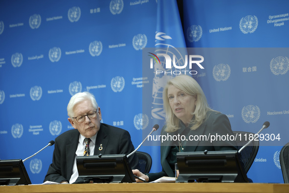 Ambassador Bob Rae, President of the Economic and Social Council (ECOSOC) and Catherine Russell, Executive Director of UN Children's Fund (U...