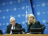 Ambassador Bob Rae, President of the Economic and Social Council (ECOSOC) and Catherine Russell, Executive Director of UN Children's Fund (U...