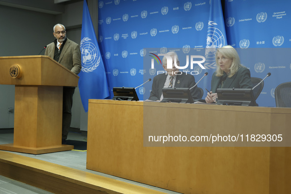 Ambassador Bob Rae, President of the Economic and Social Council (ECOSOC) and Catherine Russell, Executive Director of UN Children's Fund (U...