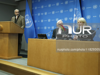 Ambassador Bob Rae, President of the Economic and Social Council (ECOSOC) and Catherine Russell, Executive Director of UN Children's Fund (U...