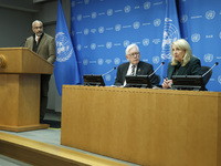 Ambassador Bob Rae, President of the Economic and Social Council (ECOSOC) and Catherine Russell, Executive Director of UN Children's Fund (U...