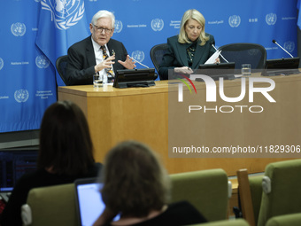 Ambassador Bob Rae, President of the Economic and Social Council (ECOSOC) and Catherine Russell, Executive Director of UN Children's Fund (U...