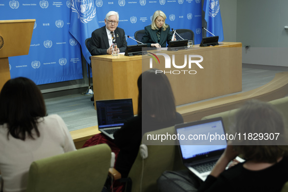 Ambassador Bob Rae, President of the Economic and Social Council (ECOSOC) and Catherine Russell, Executive Director of UN Children's Fund (U...