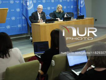 Ambassador Bob Rae, President of the Economic and Social Council (ECOSOC) and Catherine Russell, Executive Director of UN Children's Fund (U...