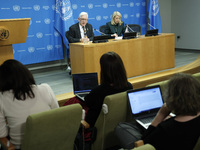 Ambassador Bob Rae, President of the Economic and Social Council (ECOSOC) and Catherine Russell, Executive Director of UN Children's Fund (U...