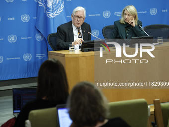 Ambassador Bob Rae, President of the Economic and Social Council (ECOSOC) and Catherine Russell, Executive Director of UN Children's Fund (U...